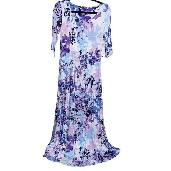 Soft Surroundings Dresses & Skirts - Soft Surroundings Dress Womens XS Vivienne Garden Blue Maxi Feminine Boho NWT